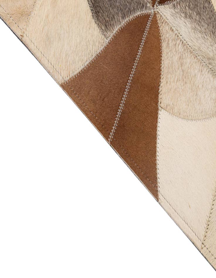 Detail image of 4' 11 x 7' 10 Cowhide - Patchwork Rug