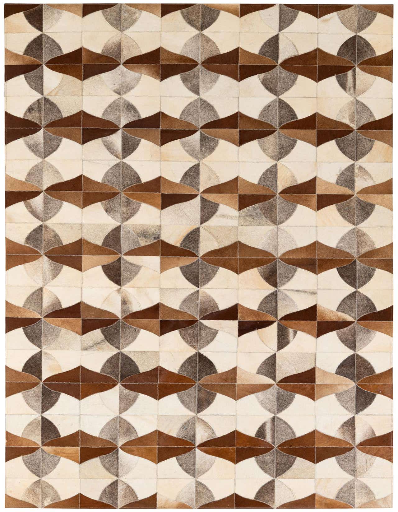 4' 11 x 7' 10 Cowhide - Patchwork Rug