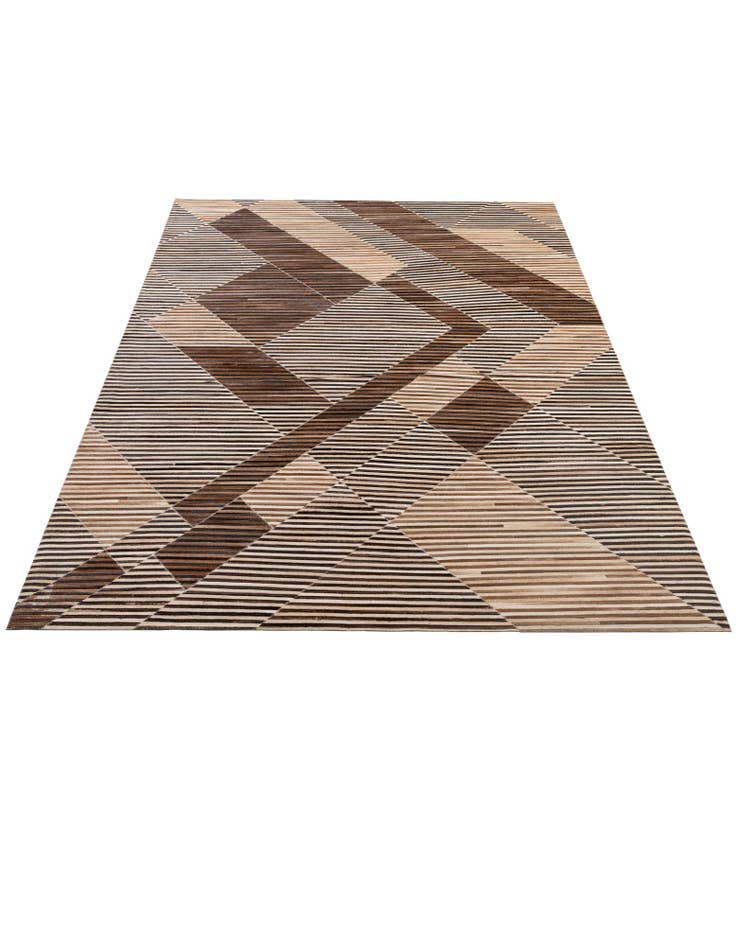 Detail image of 5' 1 x 8' 3 Cowhide - Patchwork Rug