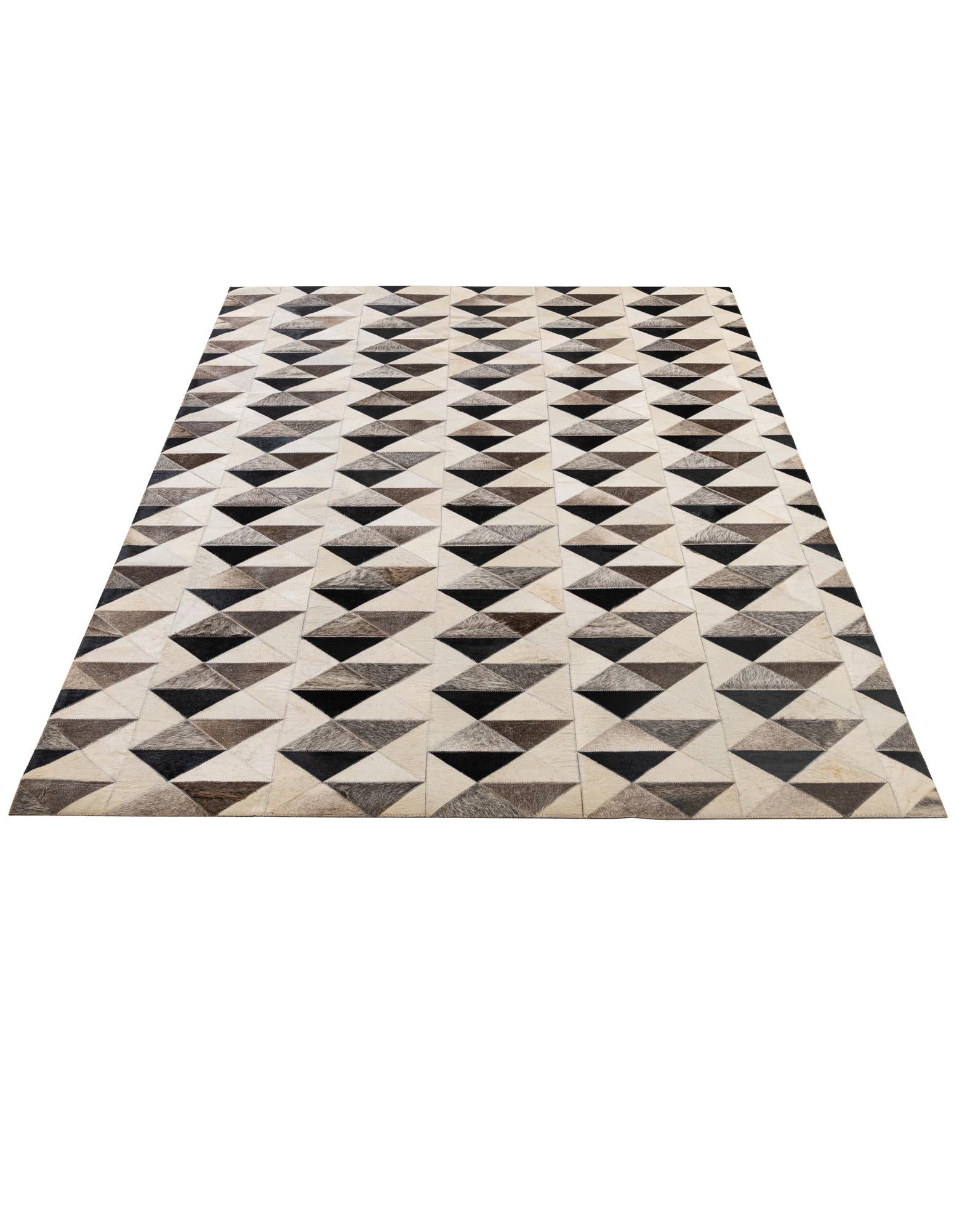 5' 3 x 8' 1 Cowhide - Patchwork Rug