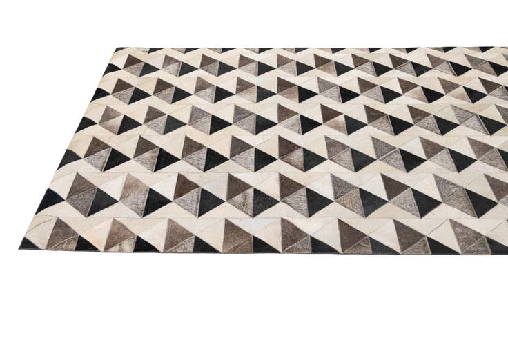 Detail image of 5' 3 x 8' 1 Cowhide - Patchwork Rug