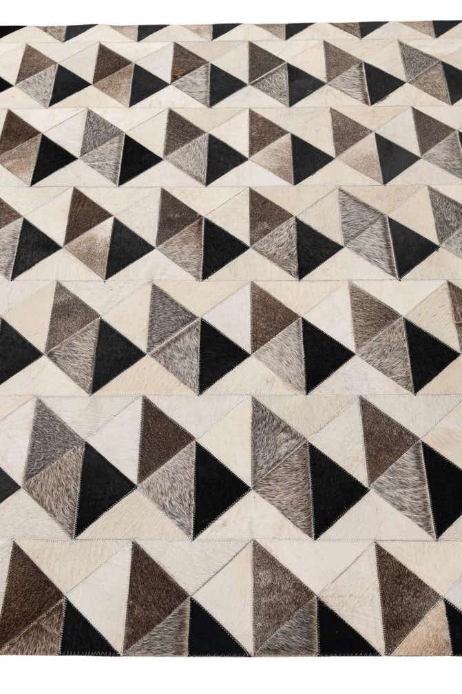 5' 3 x 8' 1 Cowhide - Patchwork Rug