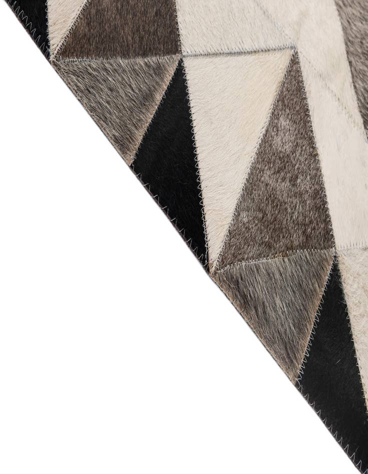 Detail image of 5' 3 x 8' 1 Cowhide - Patchwork Rug