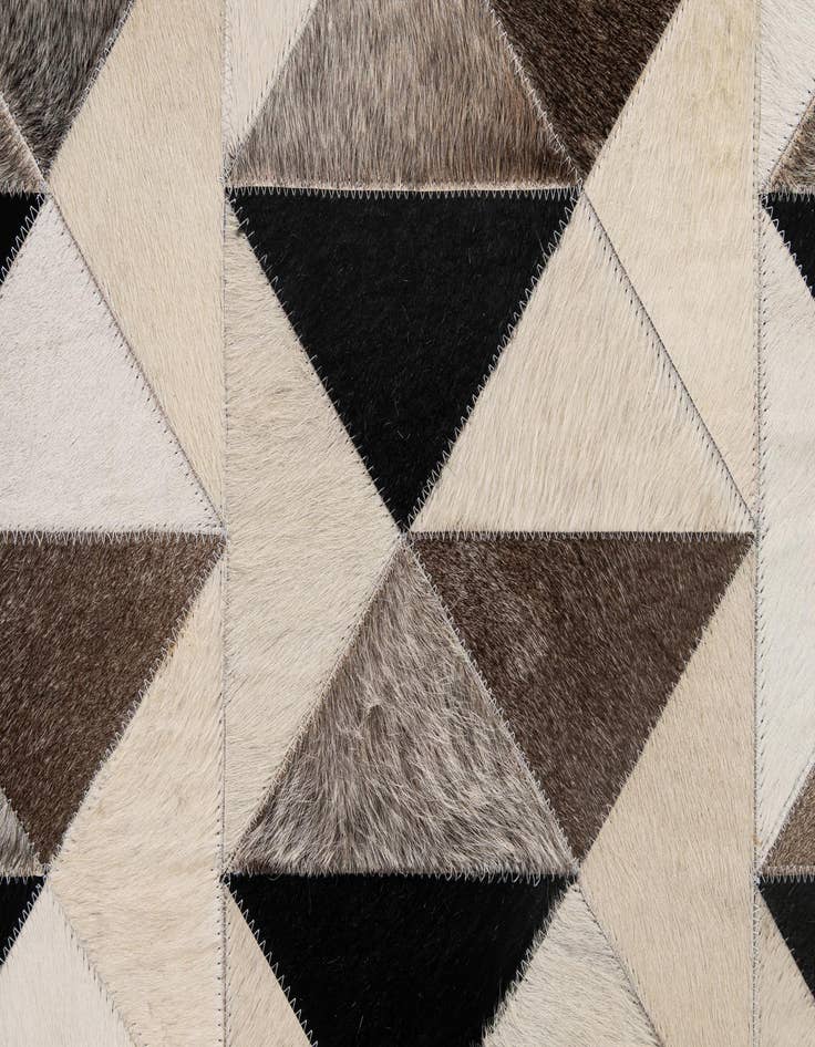 Detail image of 5' 3 x 8' 1 Cowhide - Patchwork Rug