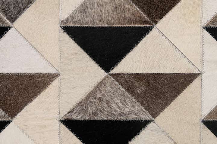 5' 3 x 8' 1 Cowhide - Patchwork Rug