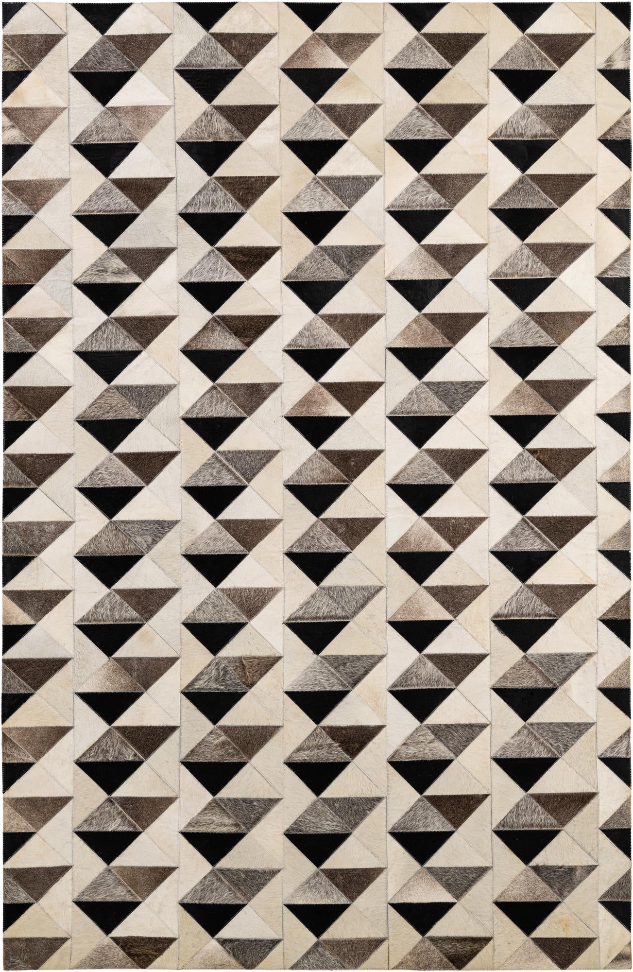 5' 3 x 8' 1 Cowhide - Patchwork Rug
