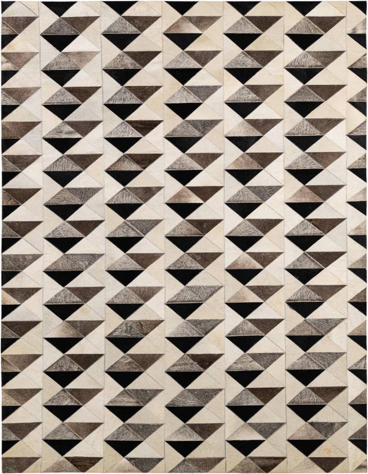 Detail image of 5' 3 x 8' 1 Cowhide - Patchwork Rug