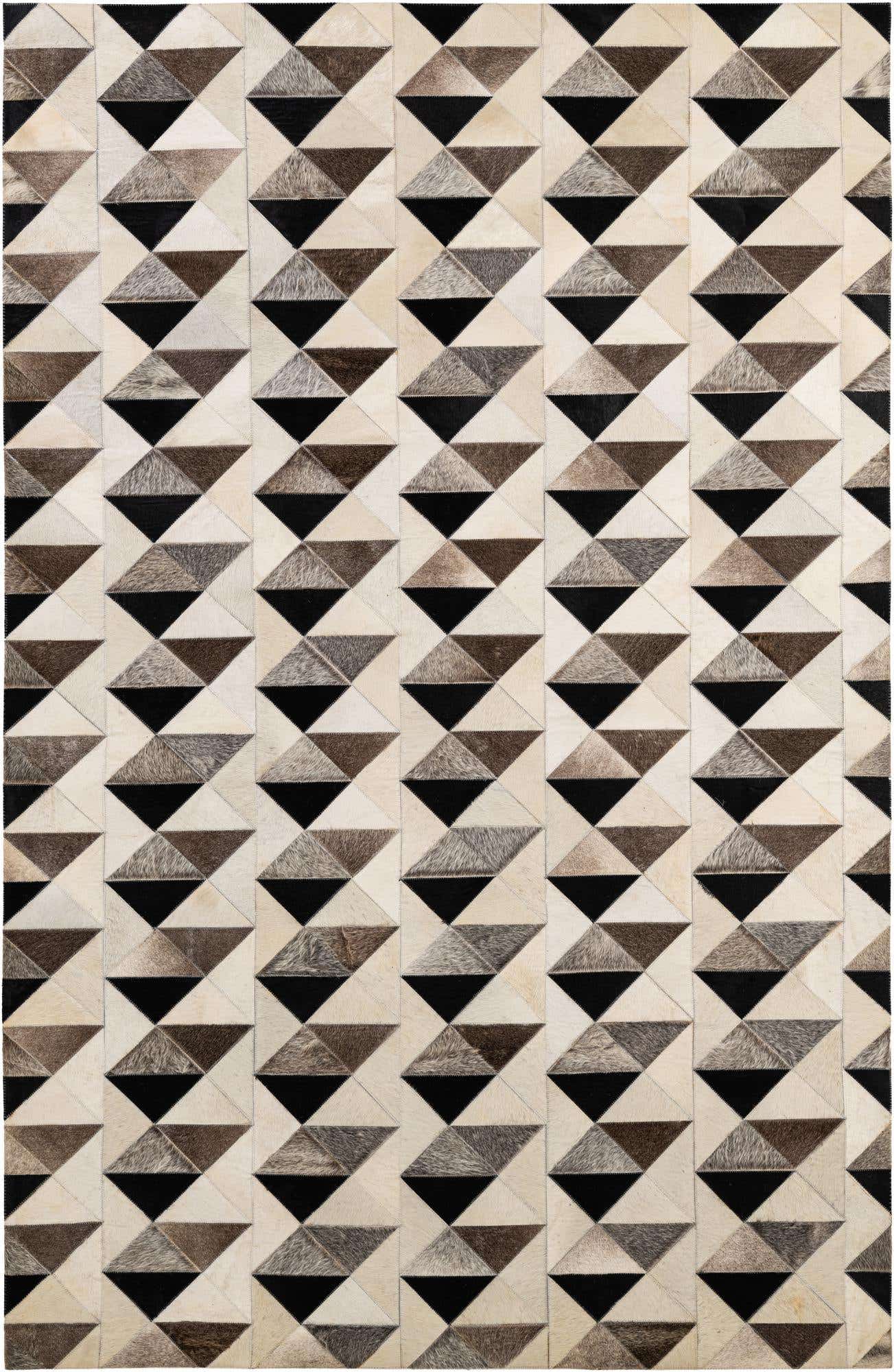 5' 3 x 8' 1 Cowhide - Patchwork Rug