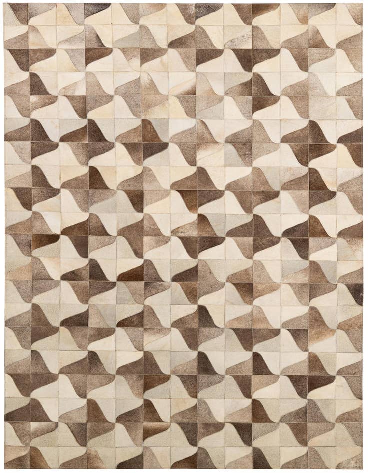 Detail image of 5' 2 x 7' 11 Cowhide - Patchwork Rug