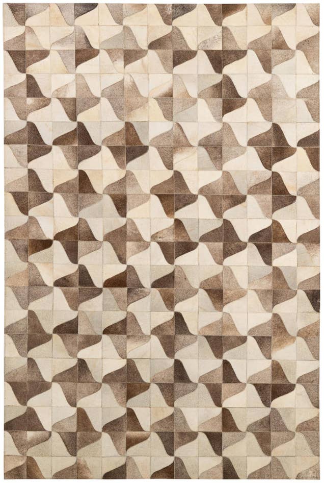 Detail image of 5' 2 x 7' 11 Cowhide - Patchwork Rug