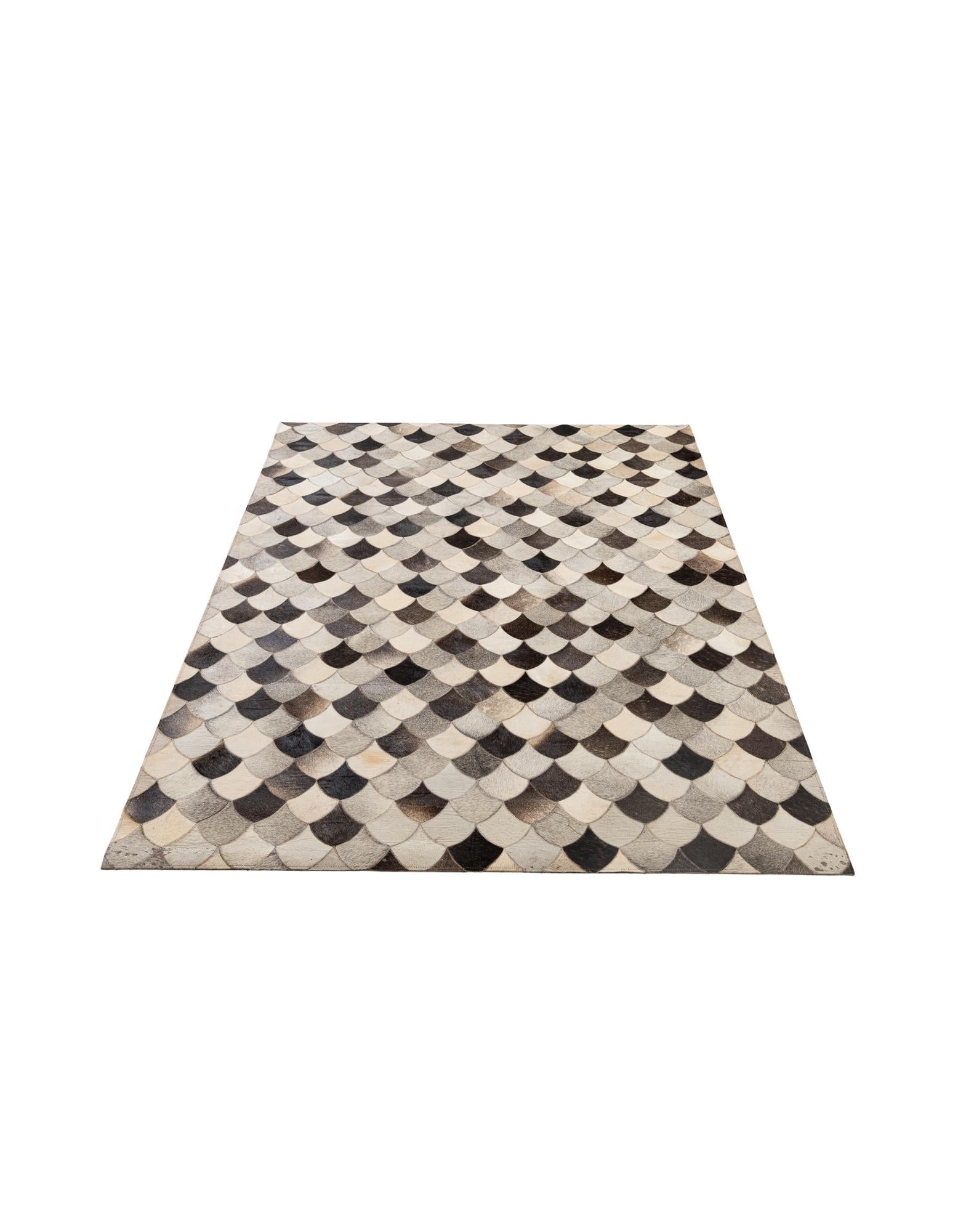 5' 1 x 8' Cowhide - Patchwork Rug