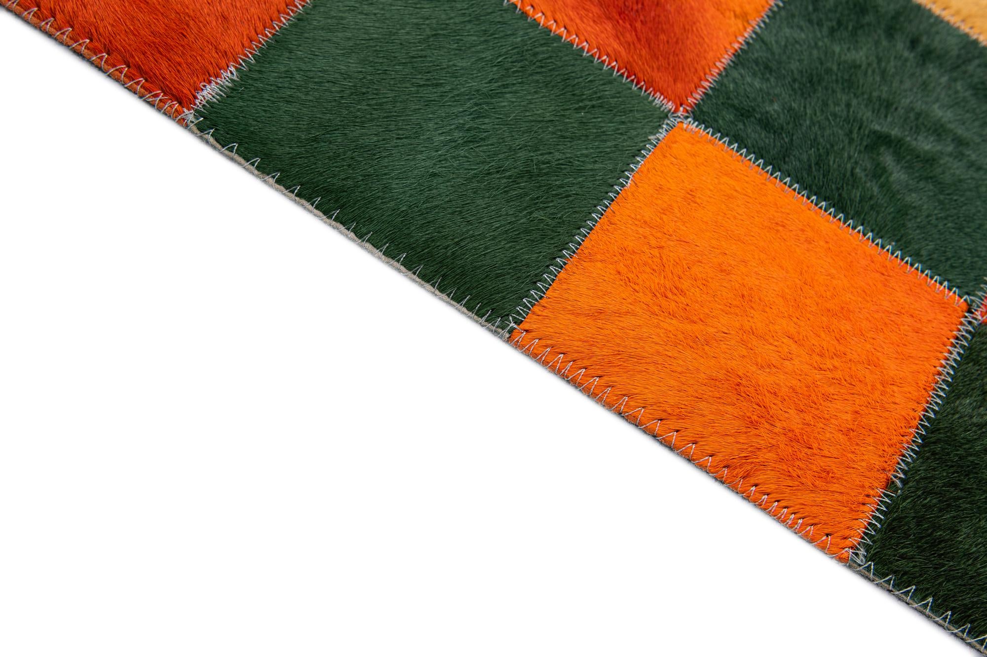 4' 11 x 7' 9 Cowhide - Patchwork Rug