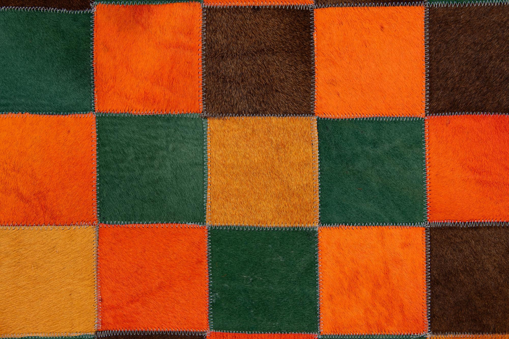 4' 11 x 7' 9 Cowhide - Patchwork Rug