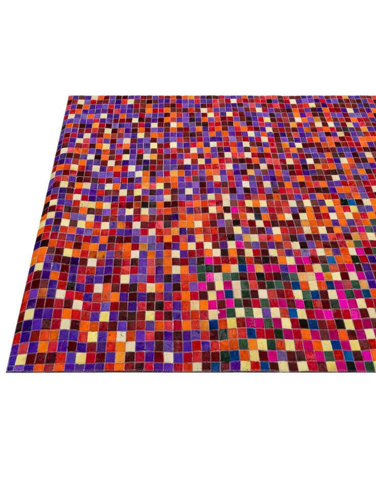 Detail image of 5' 2 x 8' 1 Cowhide - Patchwork Rug