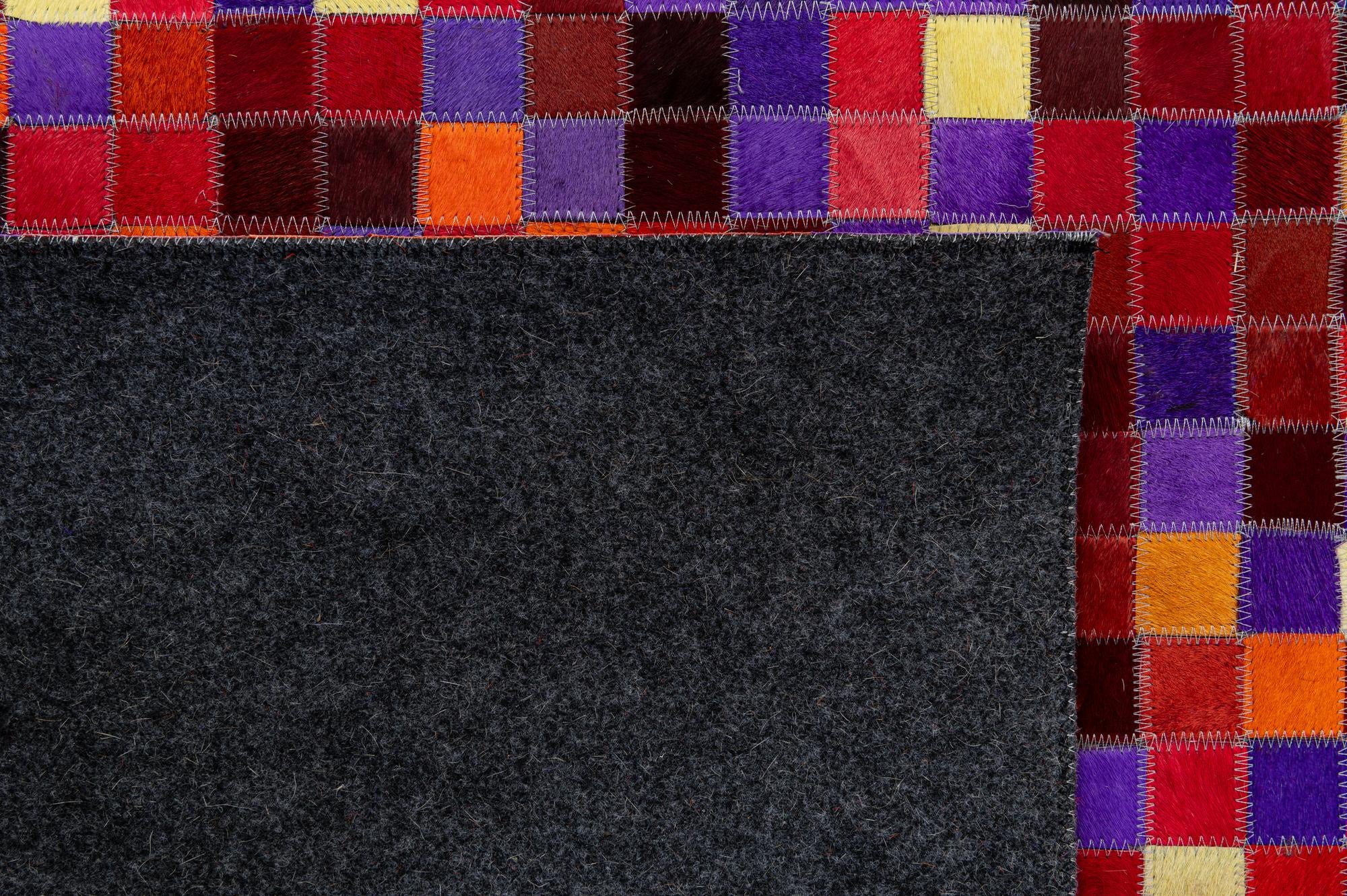 5' 2 x 8' 1 Cowhide - Patchwork Rug