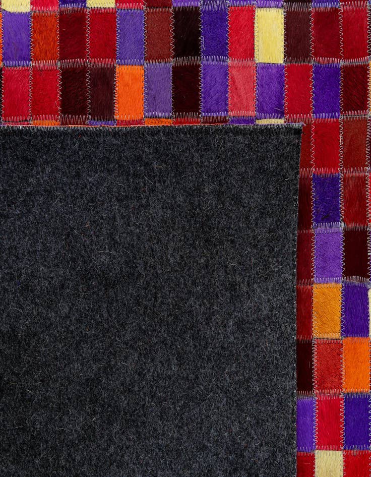 Detail image of 5' 2 x 8' 1 Cowhide - Patchwork Rug