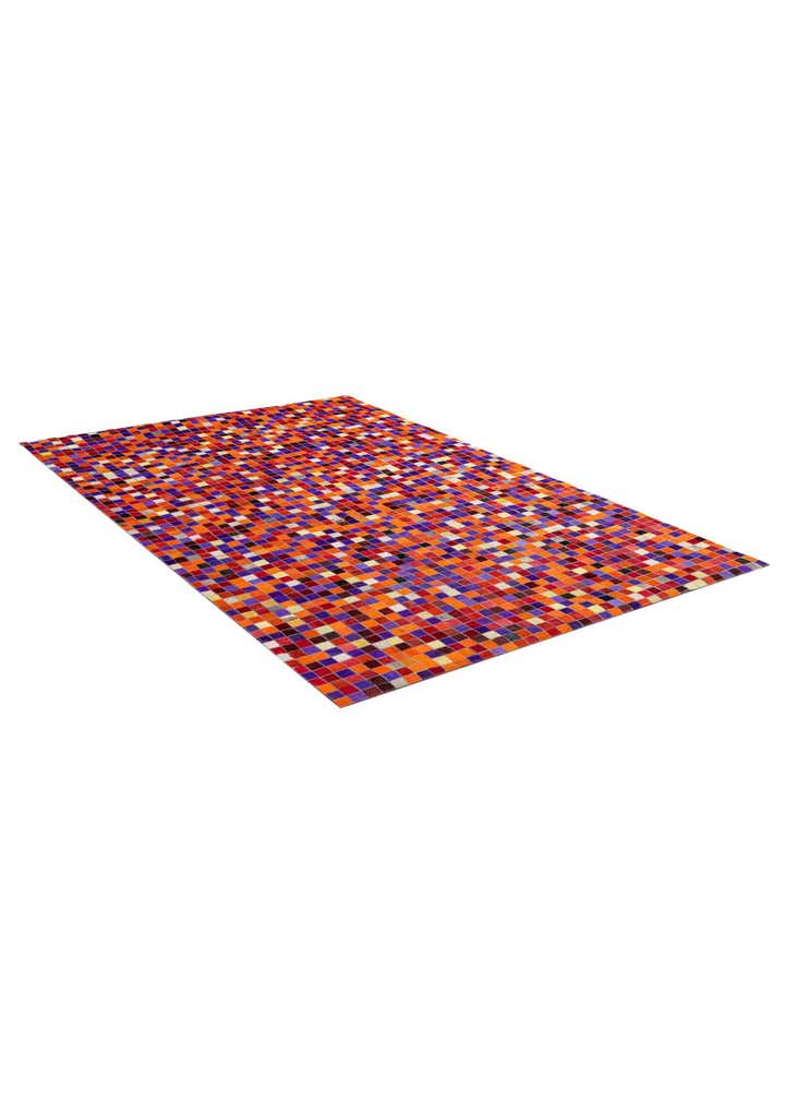 5' 2 x 8' 1 Cowhide - Patchwork Rug