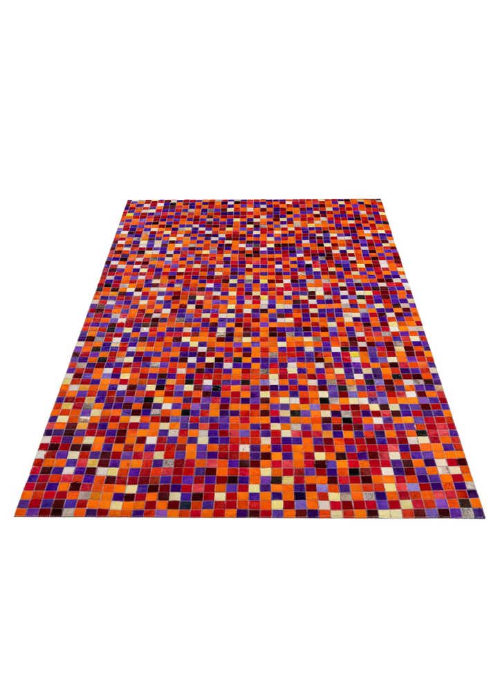 5' 2 x 8' 1 Cowhide - Patchwork Rug