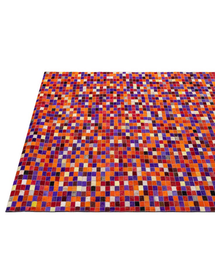 Detail image of 5' 2 x 8' 1 Cowhide - Patchwork Rug