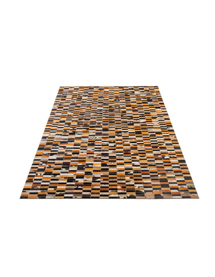 Detail image of 5' x 7' 11 Cowhide - Patchwork Rug