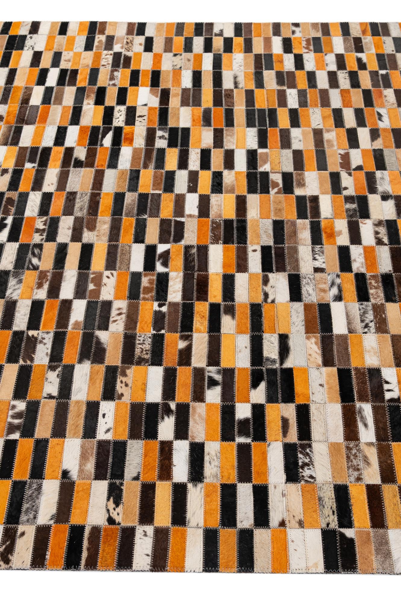 5' x 7' 11 Cowhide - Patchwork Rug