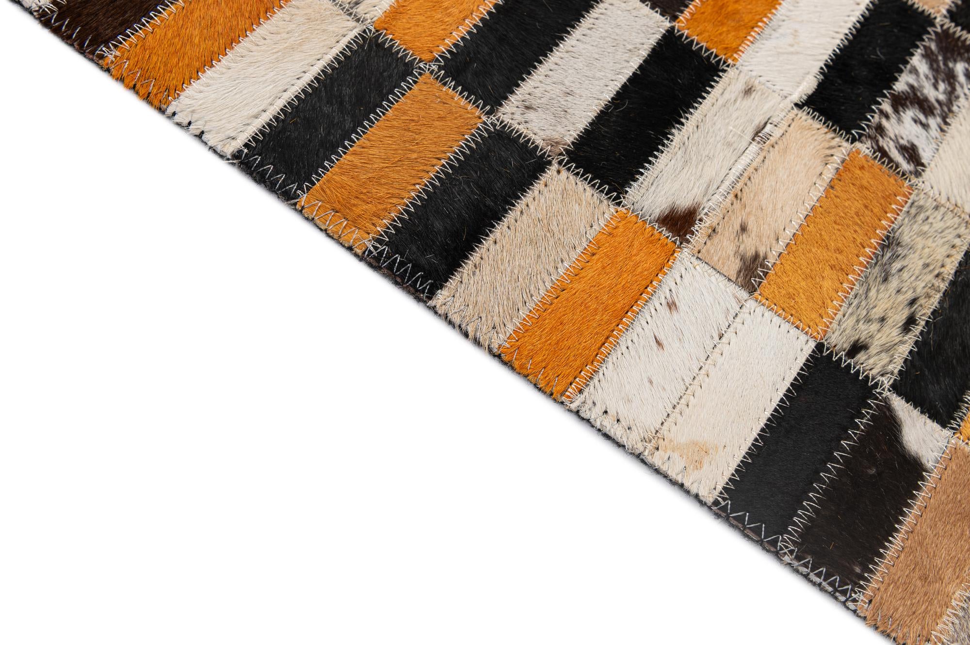 5' x 7' 11 Cowhide - Patchwork Rug