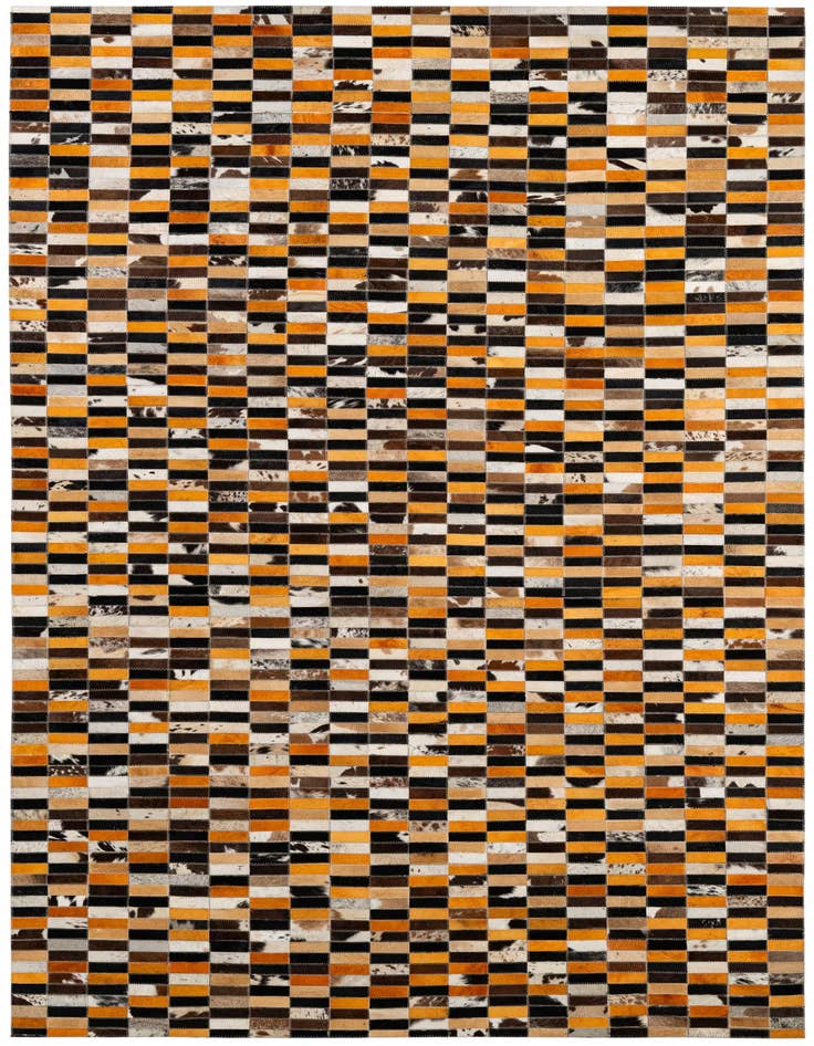 Detail image of 5' x 7' 11 Cowhide - Patchwork Rug