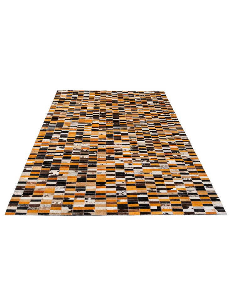 Detail image of 5' x 7' 9 Cowhide - Patchwork Rug