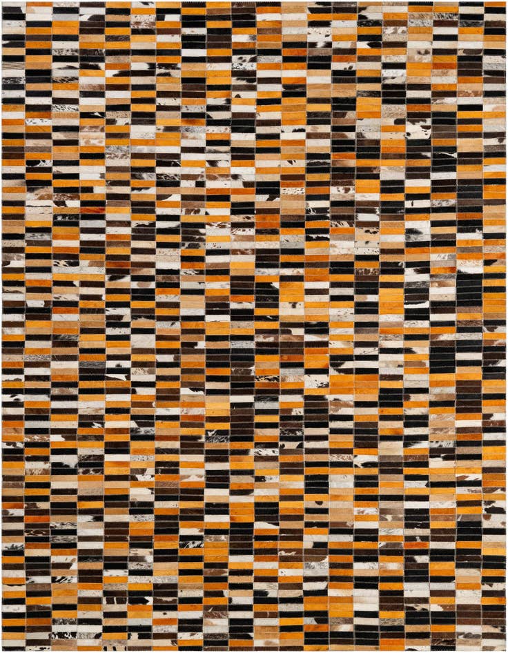 Detail image of 5' x 7' 9 Cowhide - Patchwork Rug