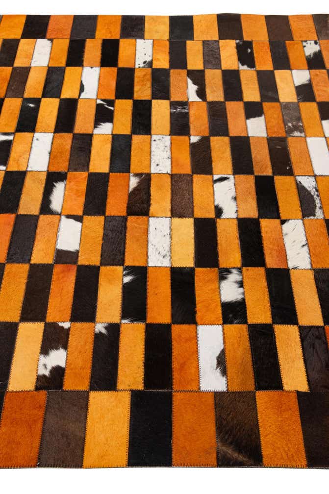 5' 2 x 7' 11 Cowhide - Patchwork Rug