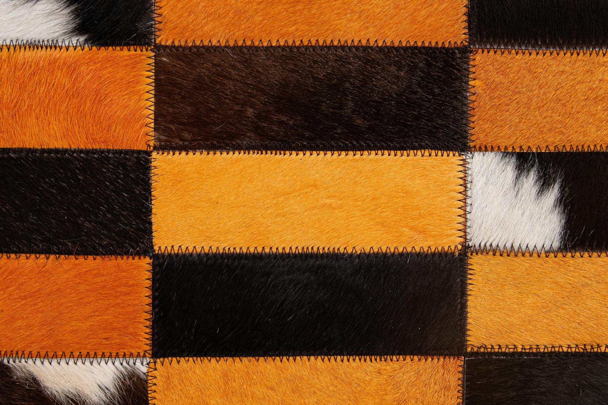 5' 2 x 7' 11 Cowhide - Patchwork Rug