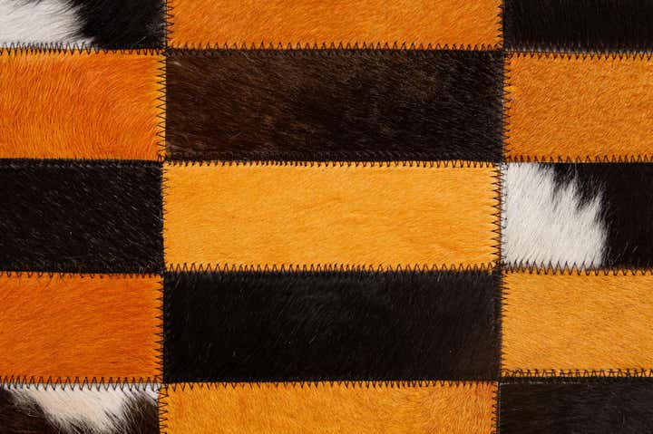 5' 2 x 7' 11 Cowhide - Patchwork Rug