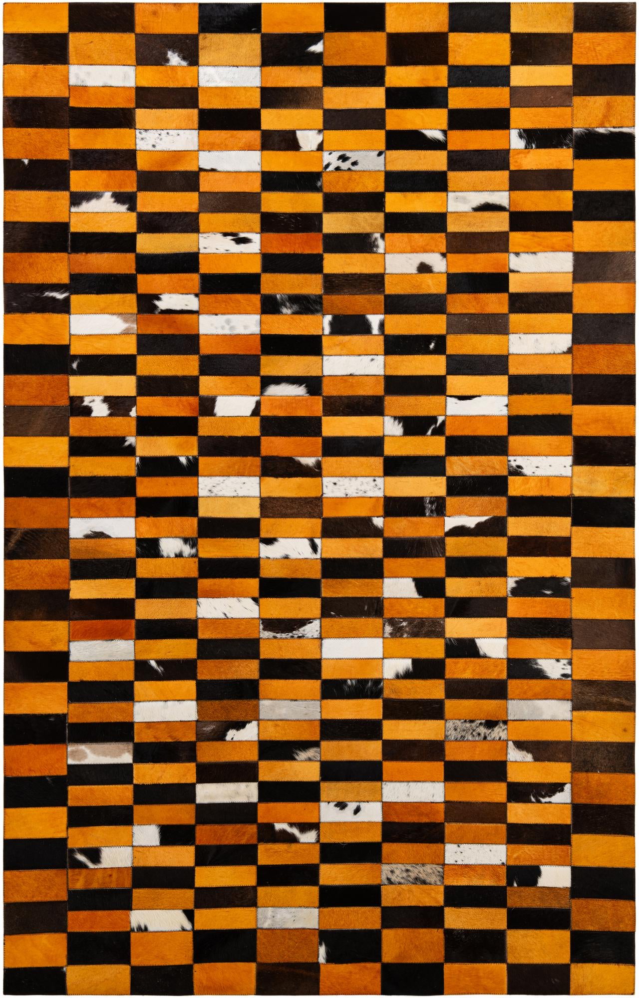 5' 2 x 7' 11 Cowhide - Patchwork Rug