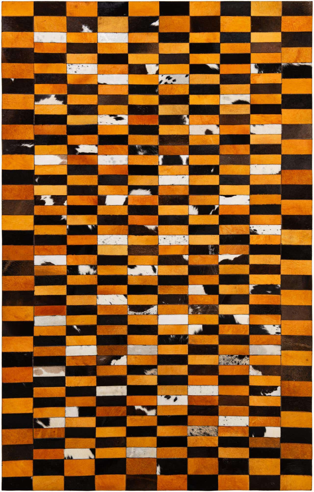 5' 2 x 7' 11 Cowhide - Patchwork Rug