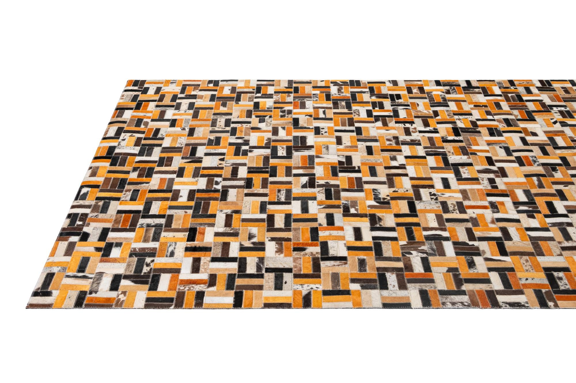 5' x 7' 10 Cowhide - Patchwork Rug