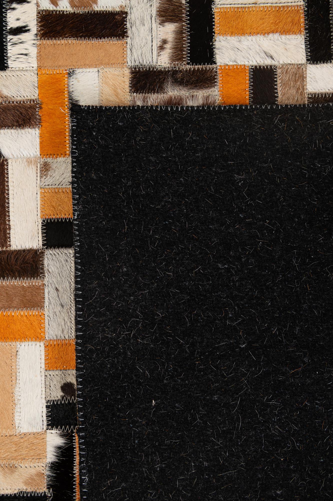 5' x 7' 10 Cowhide - Patchwork Rug