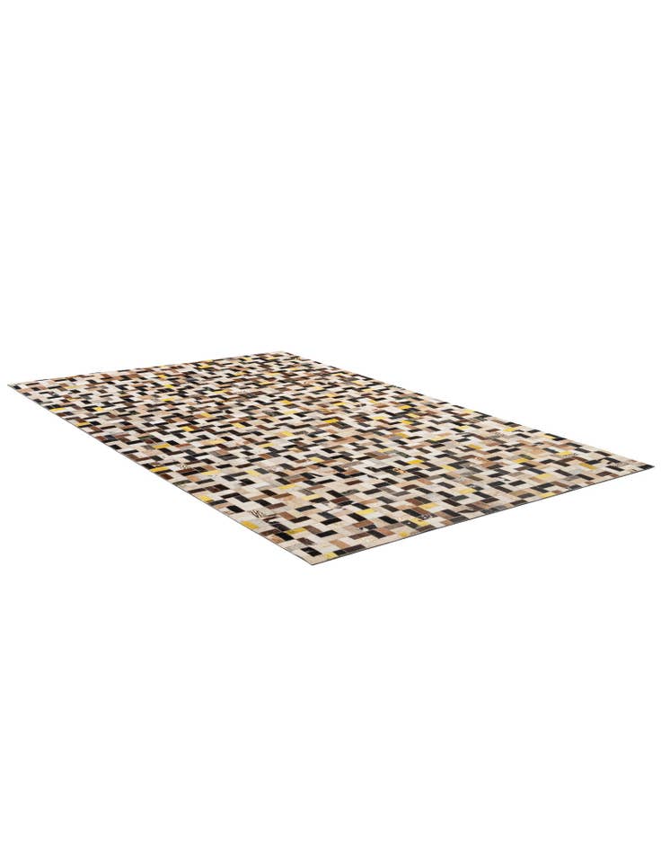 Detail image of 5' 1 x 8' Cowhide - Patchwork Rug