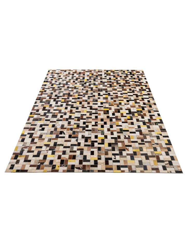 5' 1 x 8' Cowhide - Patchwork Rug