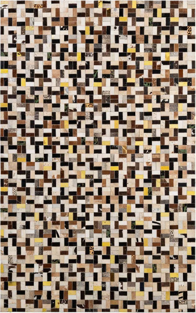 5' 1 x 8' Cowhide - Patchwork Rug