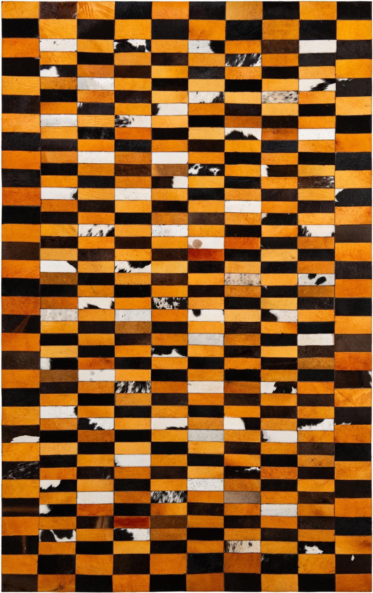 5' 1 x 7' 11 Cowhide - Patchwork Rug