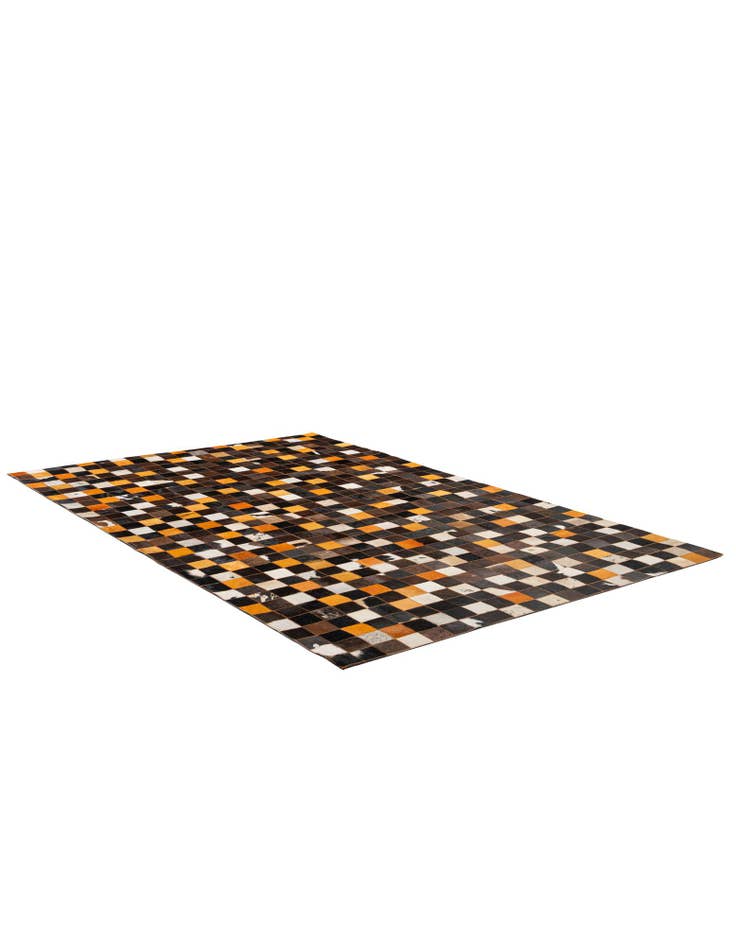 Detail image of 5' 1 x 8' 1 Cowhide - Patchwork Rug