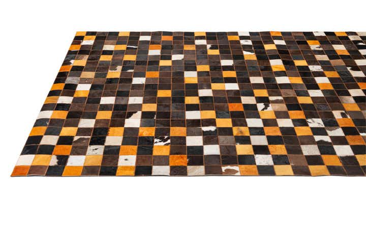 5' 1 x 8' 1 Cowhide - Patchwork Rug