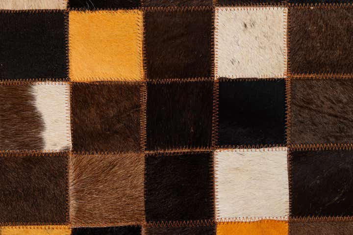5' 1 x 8' 1 Cowhide - Patchwork Rug