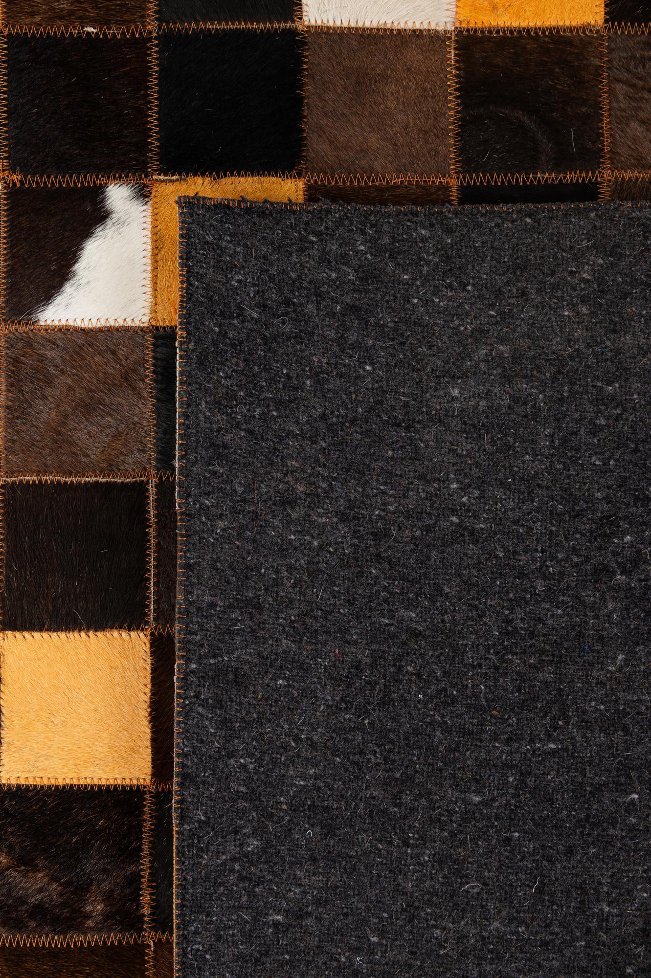 5' 1 x 8' 1 Cowhide - Patchwork Rug