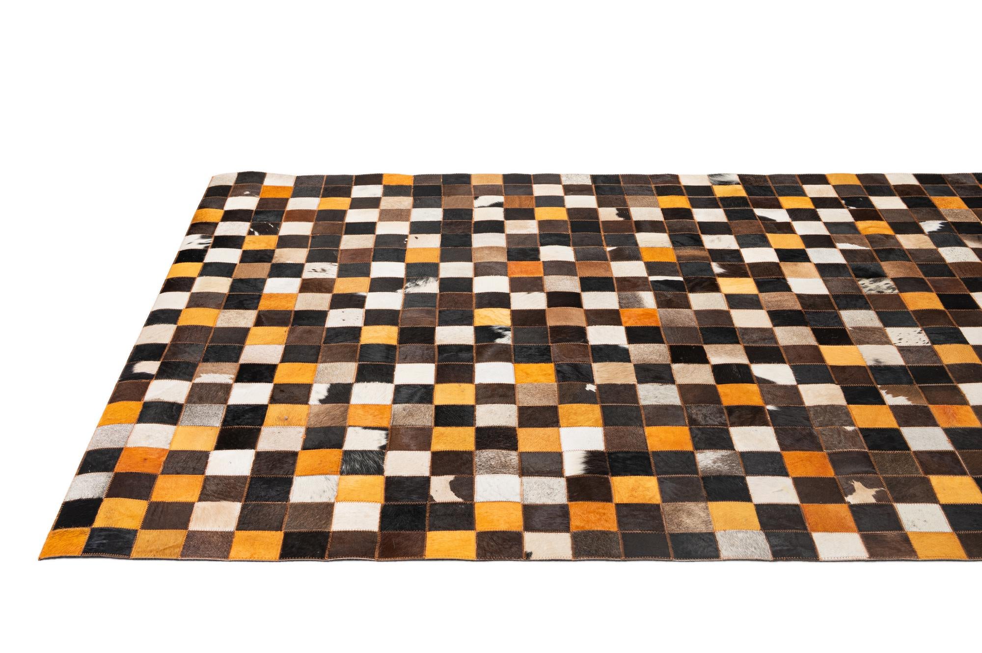 5' 2 x 8' Cowhide - Patchwork Rug