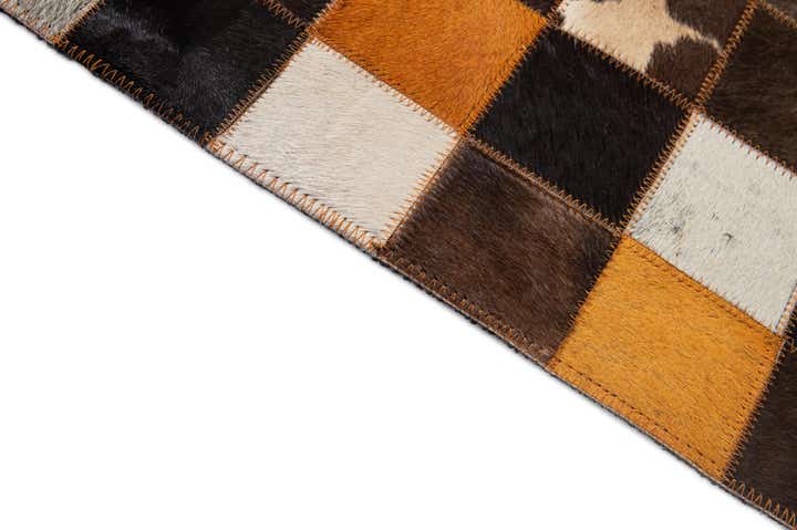 5' 2 x 8' Cowhide - Patchwork Rug