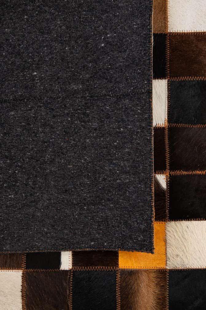 5' 2 x 8' Cowhide - Patchwork Rug