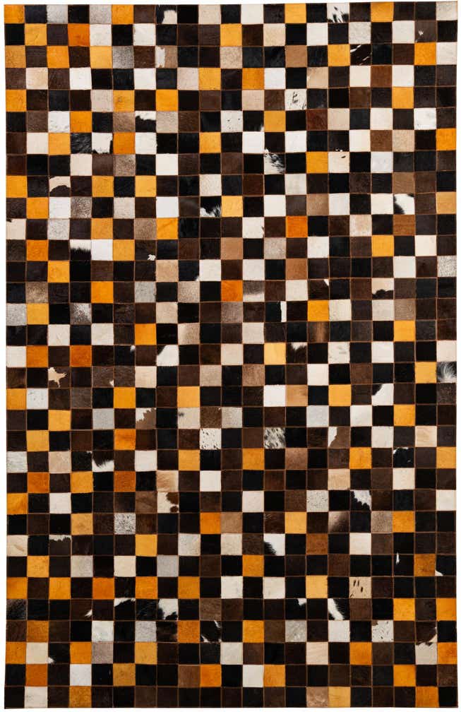 5' 2 x 8' Cowhide - Patchwork Rug