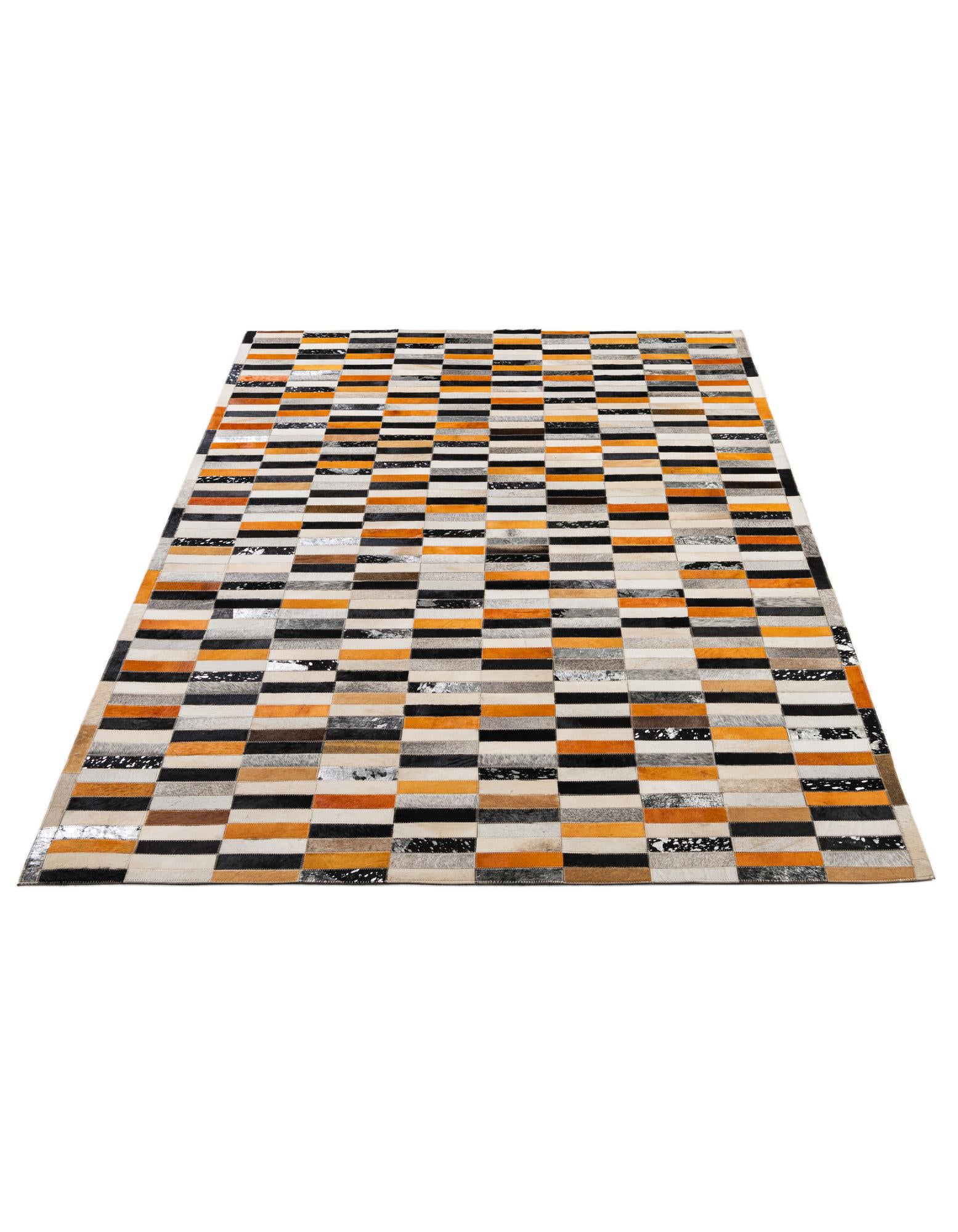 5' 2 x 8' 2 Cowhide - Patchwork Rug