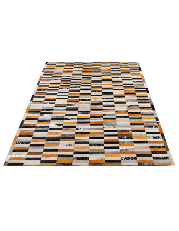 Detail image of 5' 2 x 8' 2 Cowhide - Patchwork Rug